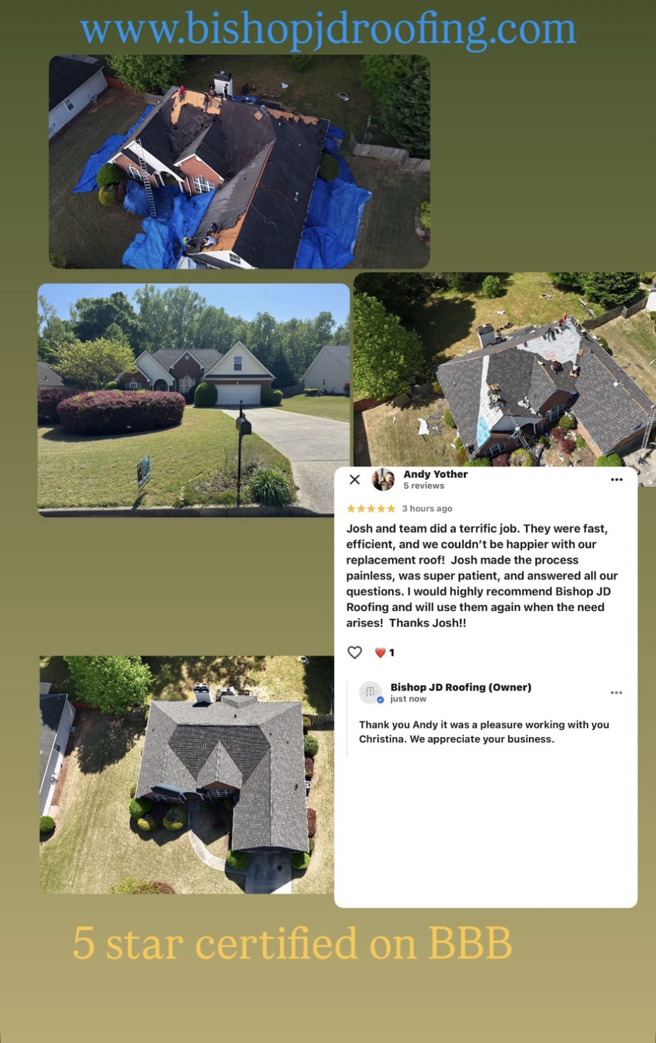 Full roof replacement in Suwanee