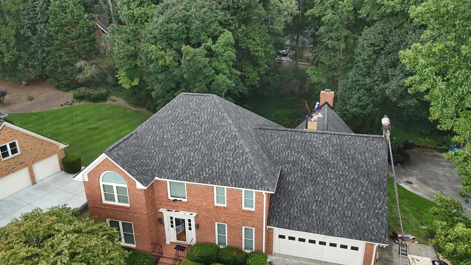 Finished GAF shingle roof in North Georgia