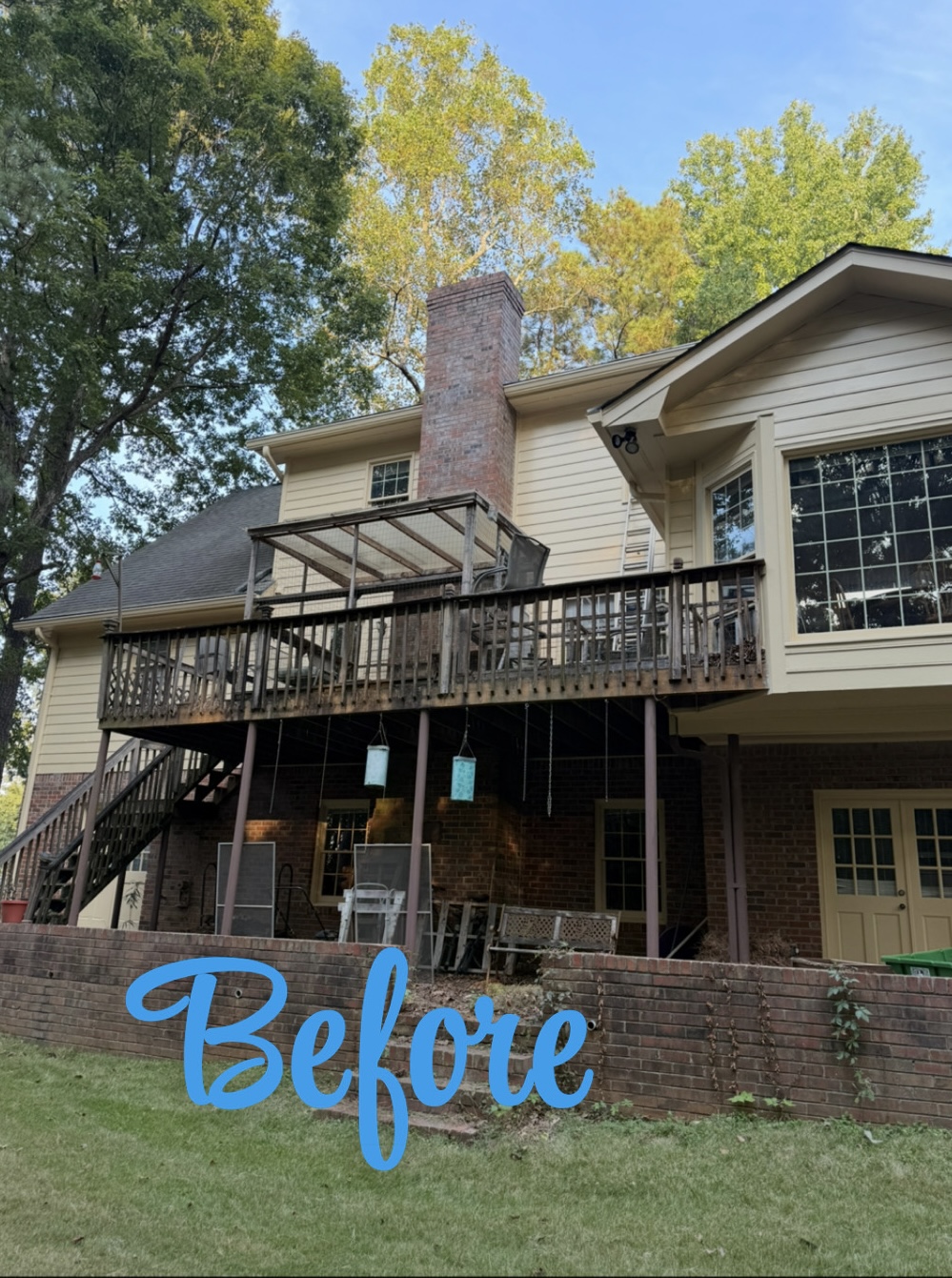 Deck before renovation