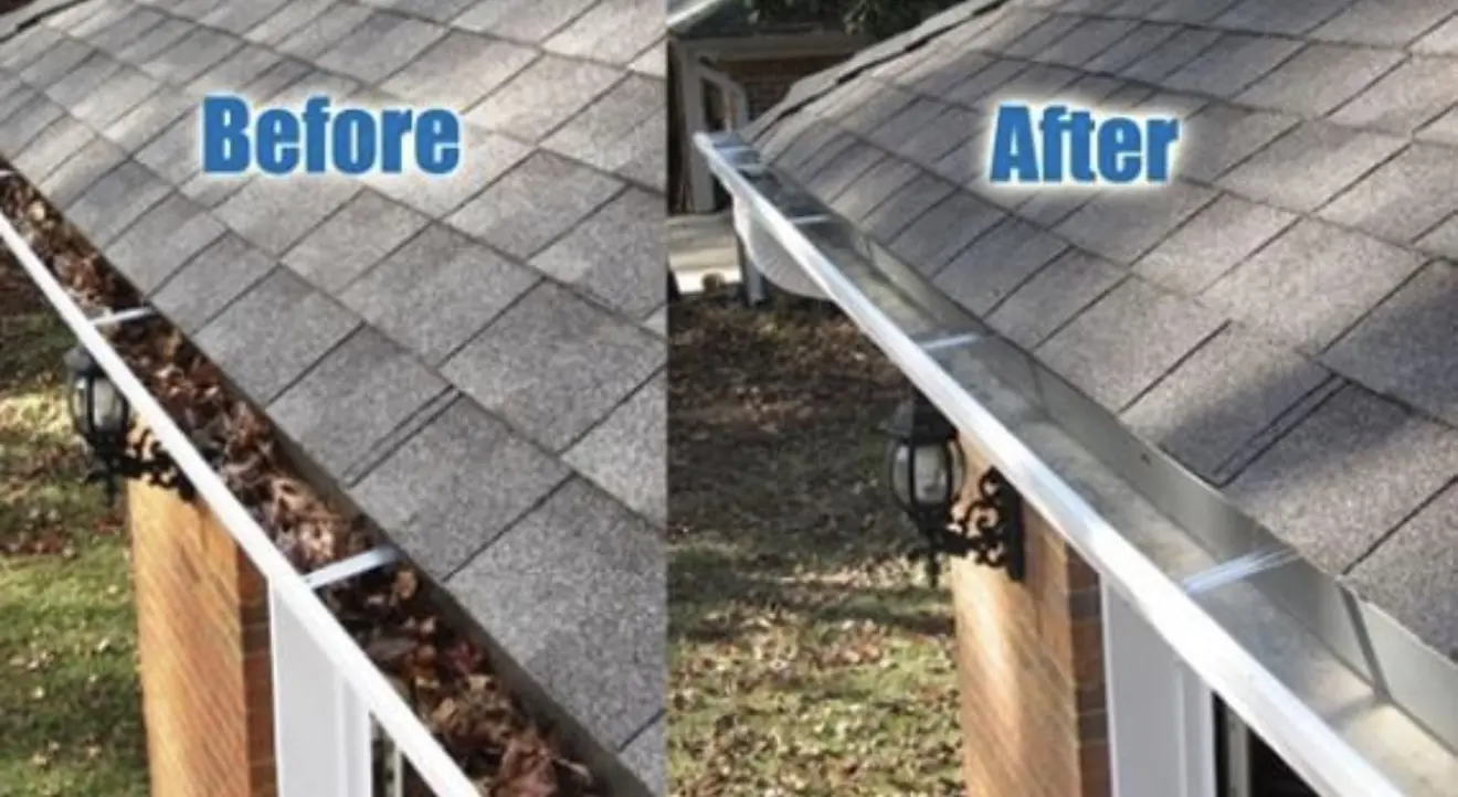 Completed gutter replacement project