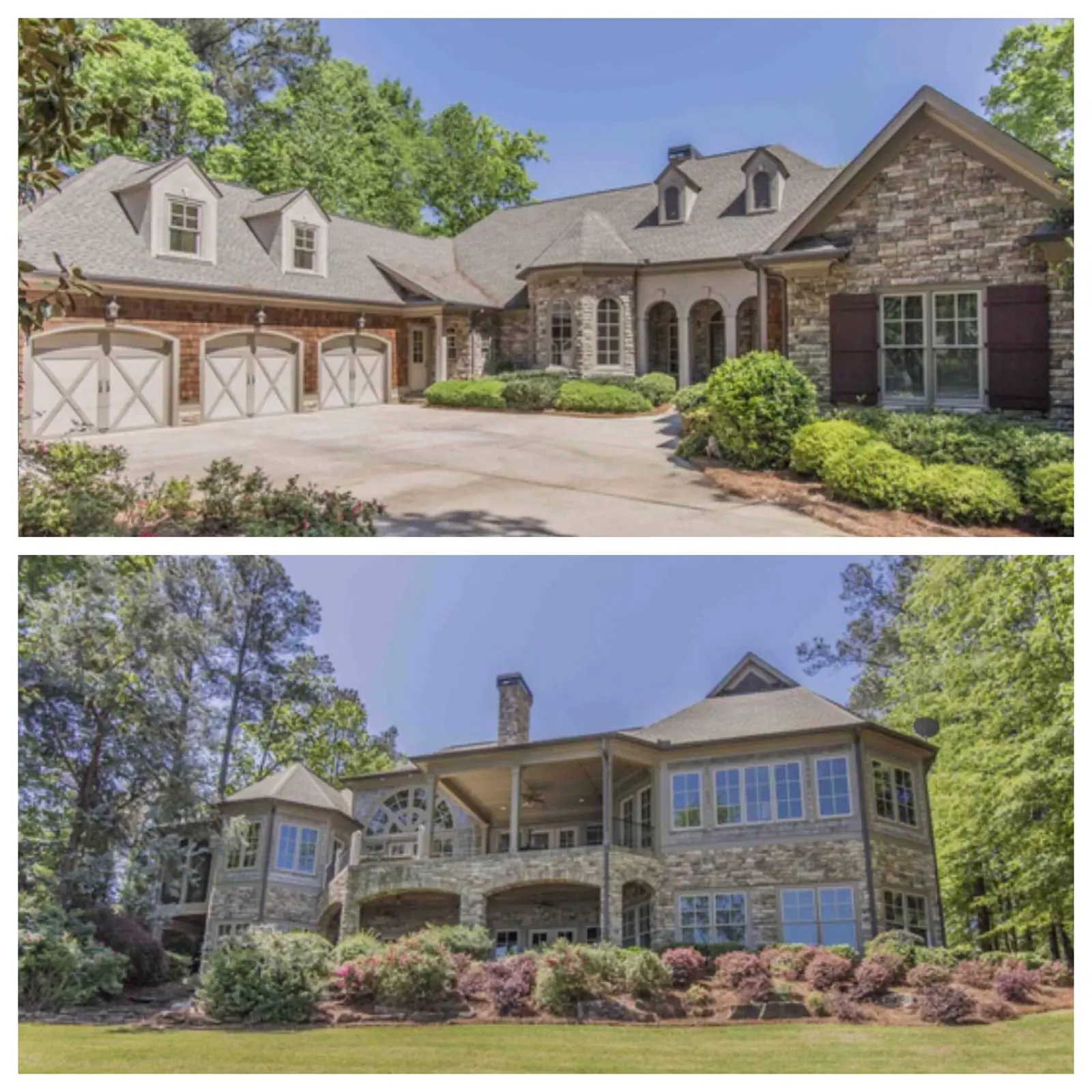 Before and after roof replacement project by Bishop JD Roofing