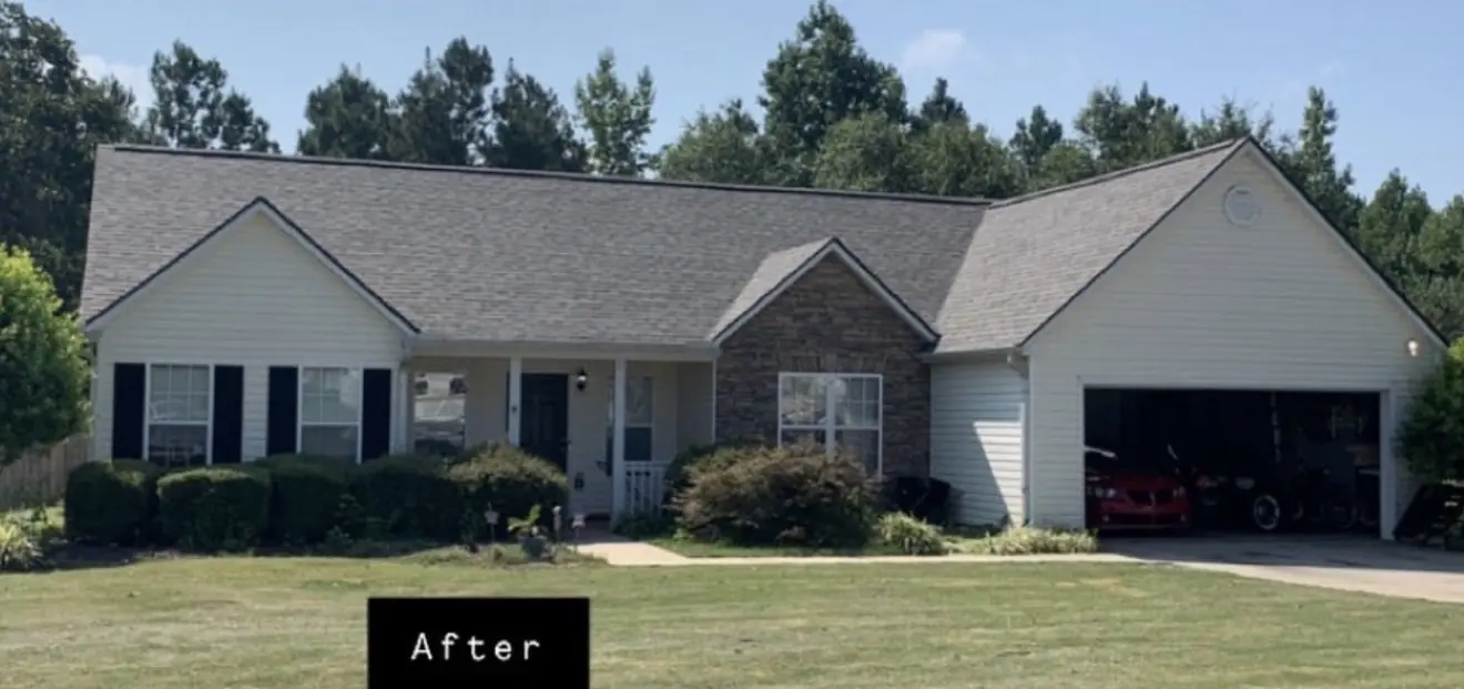 New GAF shingle roof installed by Bishop JD Roofing