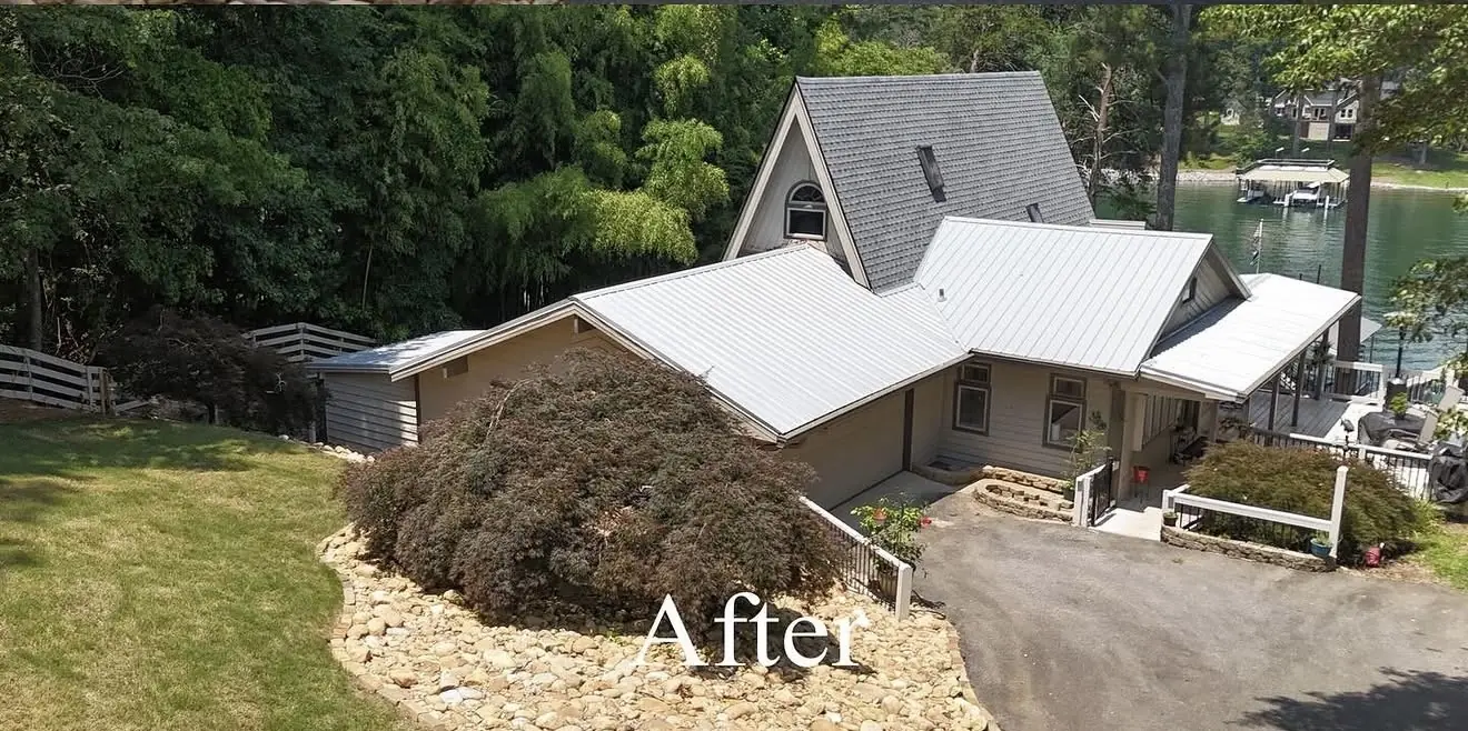 Same roof after replacement by Bishop JD Roofing